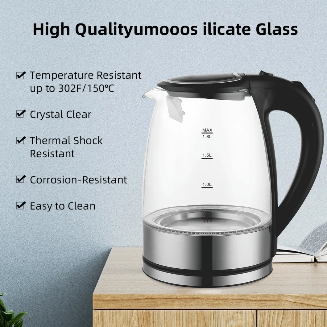 Glass Kettle Electric Chaleira Eltrica 110V Cordless Household Hotel Boil-Dry Protection Electric Jug