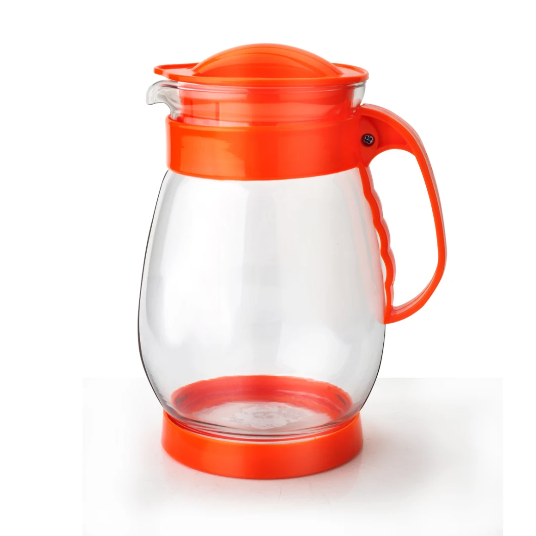 Glass Jug with Decoration DOT Printing for Water or Juice