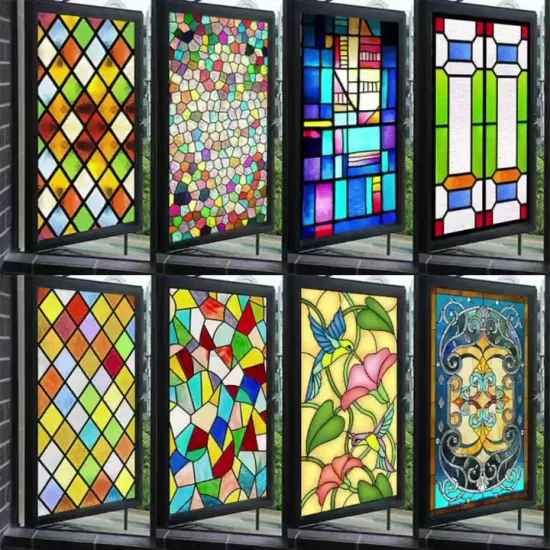 ティファニーガラス/アートワーク/窓/ドア/教会のカーテン、家具/壁装飾/DIYモザイクタイル/ステンドグラス