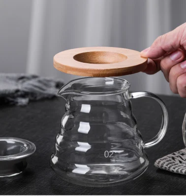 360 ミリリットル耐熱ガラスコーヒーフィルター紙クラウドガラスコーヒーポット