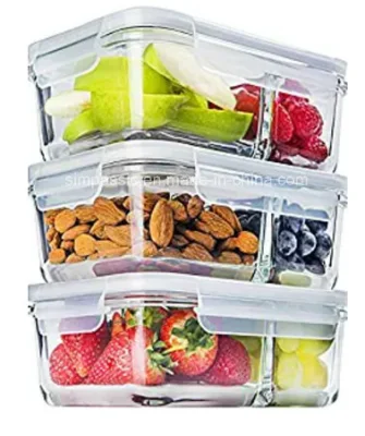 ホウケイ酸ガラス製の食品や果物用の容器